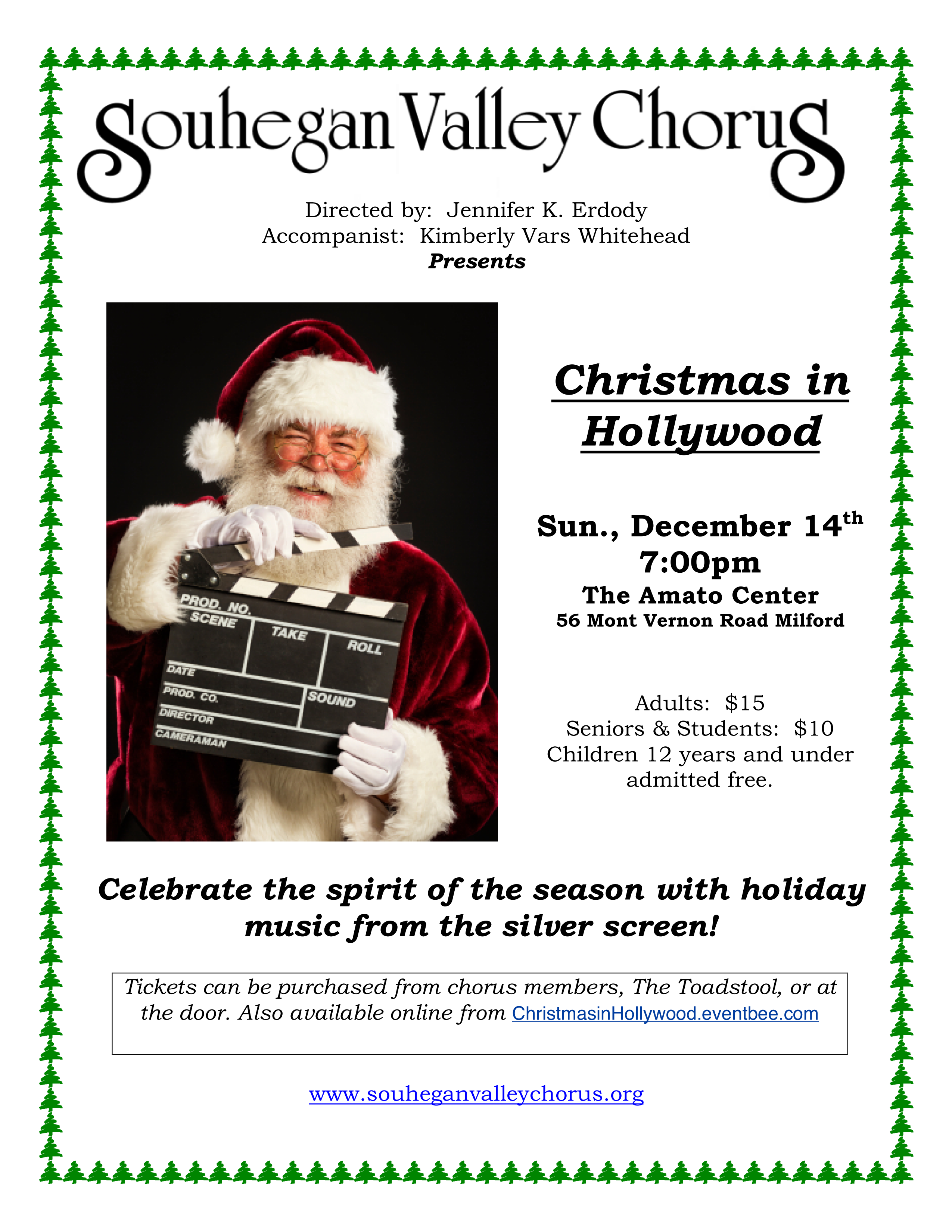 2014 Holiday Concert poster