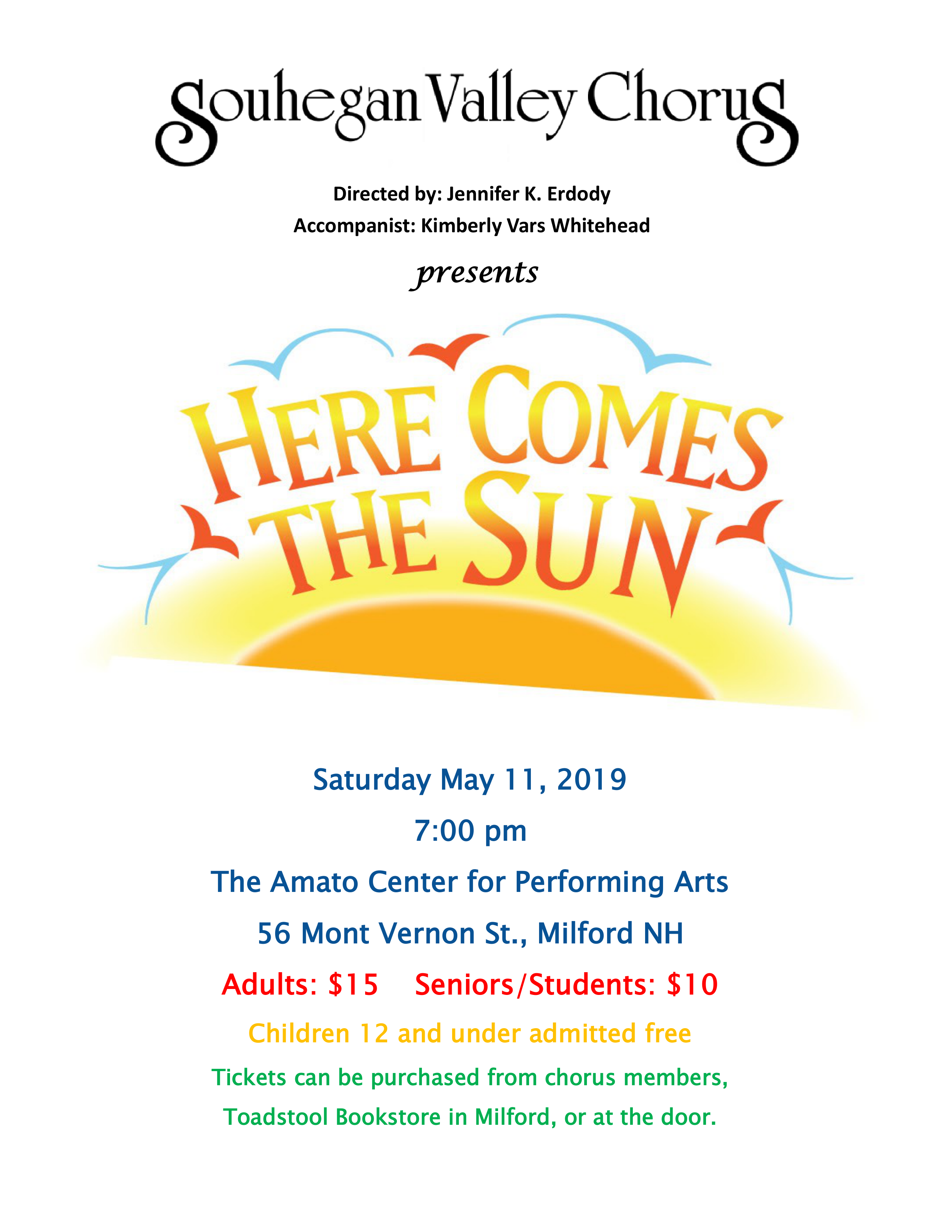 Read more about the article Our Spring 2019 Concert is coming up!